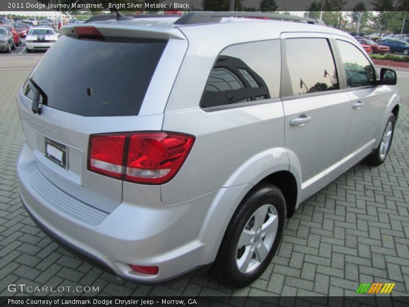 Bright Silver Metallic / Black 2011 Dodge Journey Mainstreet