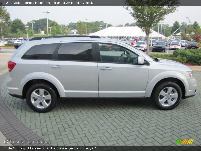 Bright Silver Metallic / Black 2011 Dodge Journey Mainstreet