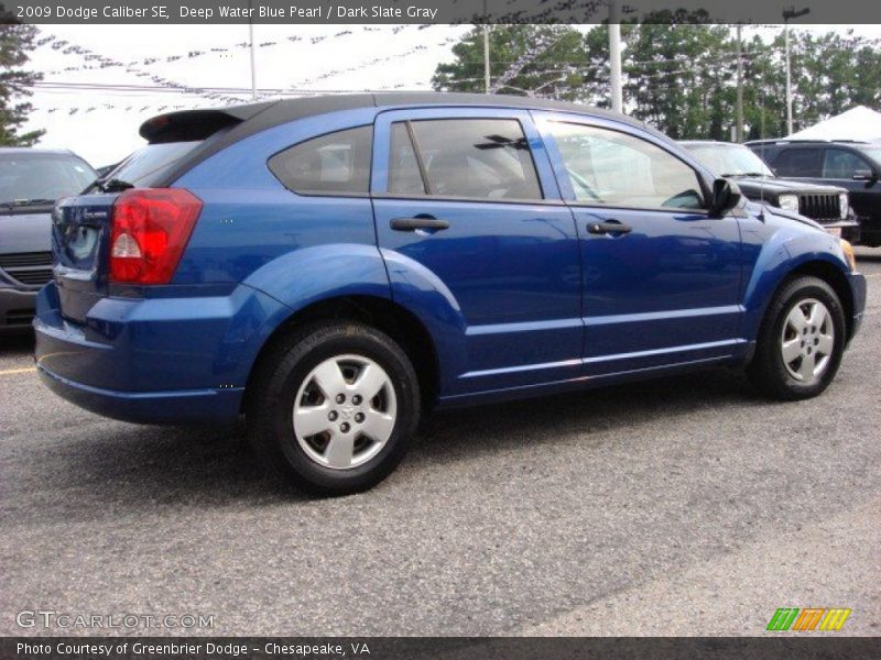 Deep Water Blue Pearl / Dark Slate Gray 2009 Dodge Caliber SE