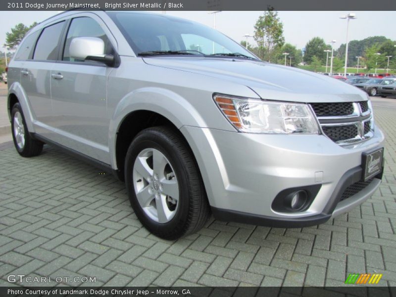 Bright Silver Metallic / Black 2011 Dodge Journey Mainstreet