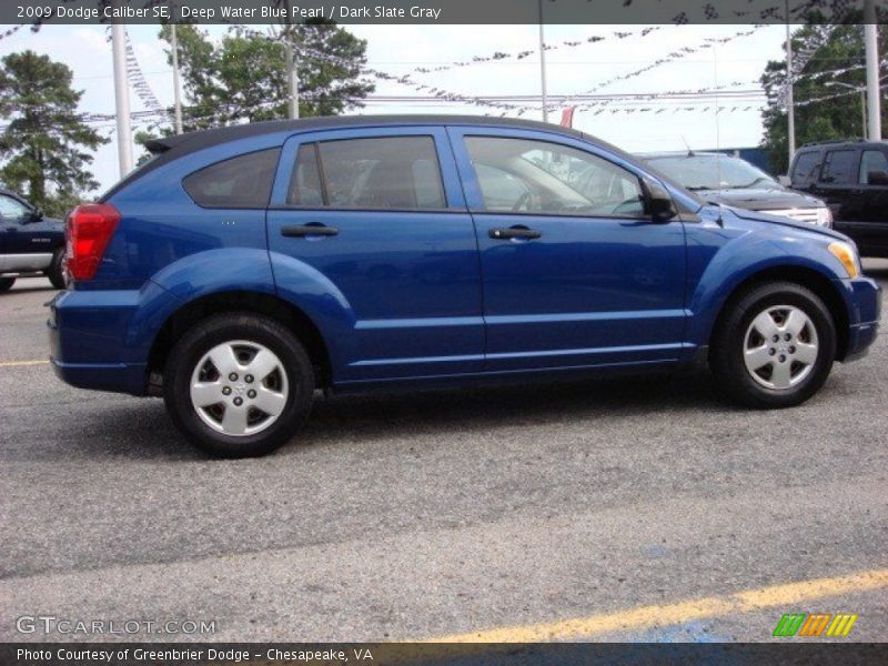 Deep Water Blue Pearl / Dark Slate Gray 2009 Dodge Caliber SE
