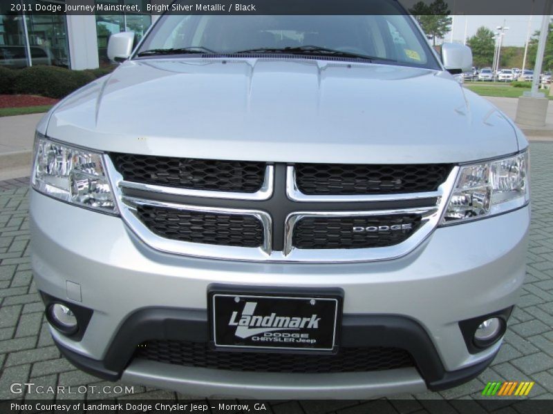 Bright Silver Metallic / Black 2011 Dodge Journey Mainstreet
