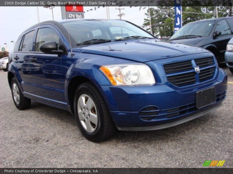 Deep Water Blue Pearl / Dark Slate Gray 2009 Dodge Caliber SE