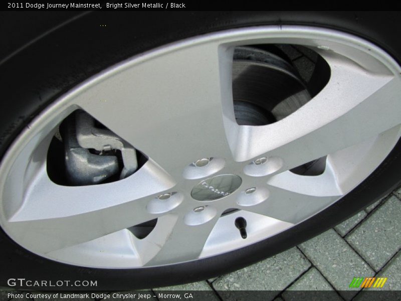 Bright Silver Metallic / Black 2011 Dodge Journey Mainstreet