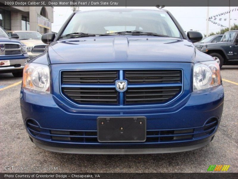 Deep Water Blue Pearl / Dark Slate Gray 2009 Dodge Caliber SE