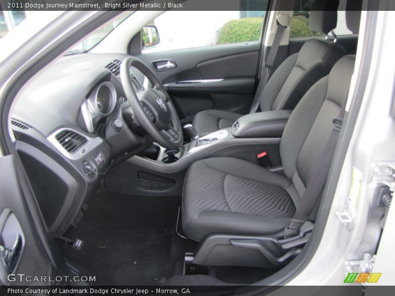 Bright Silver Metallic / Black 2011 Dodge Journey Mainstreet