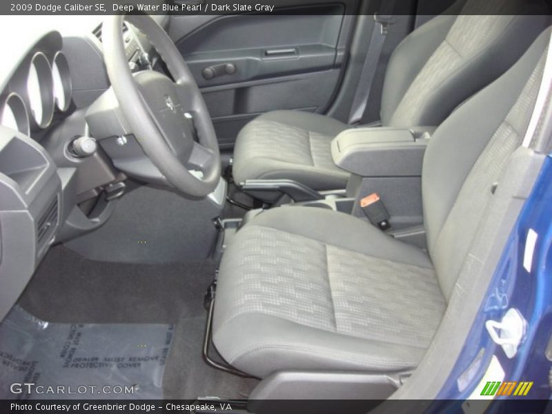 Deep Water Blue Pearl / Dark Slate Gray 2009 Dodge Caliber SE