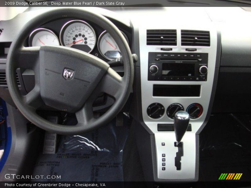 Deep Water Blue Pearl / Dark Slate Gray 2009 Dodge Caliber SE