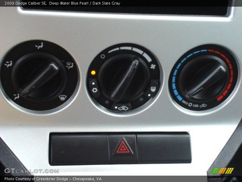 Deep Water Blue Pearl / Dark Slate Gray 2009 Dodge Caliber SE