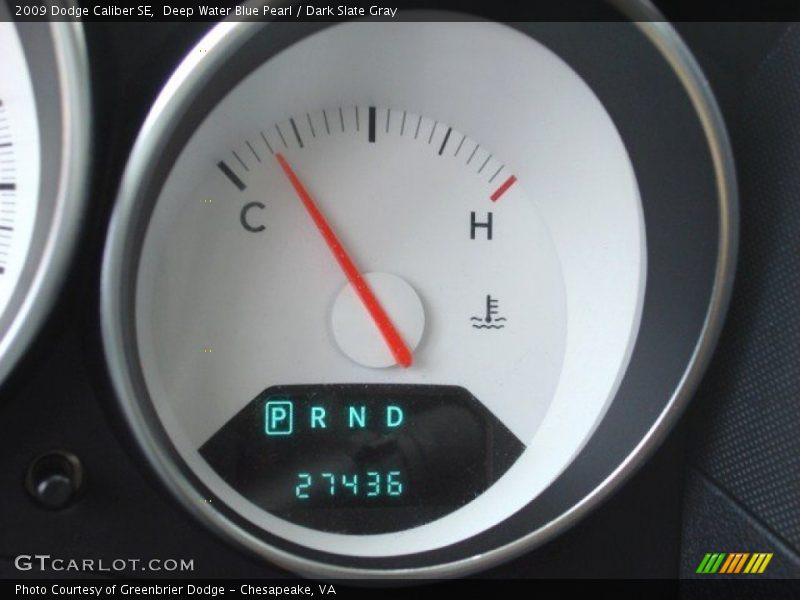 Deep Water Blue Pearl / Dark Slate Gray 2009 Dodge Caliber SE