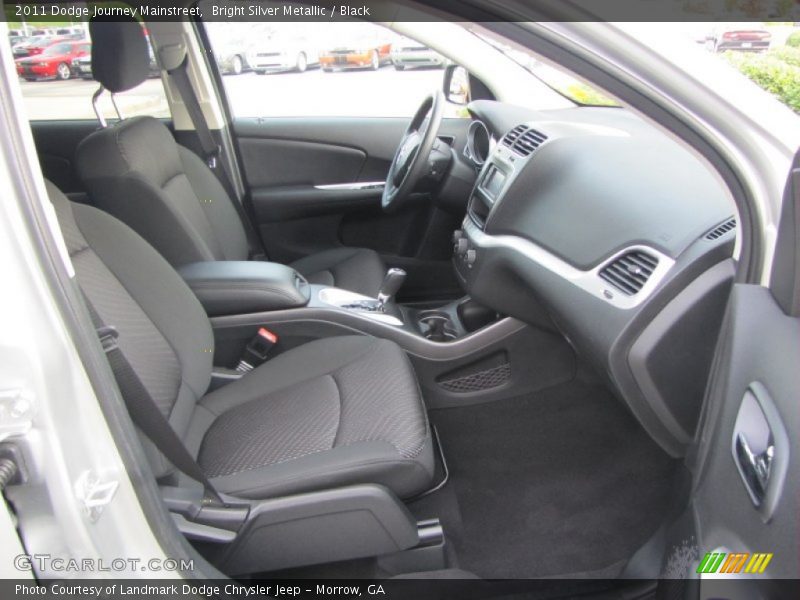 Bright Silver Metallic / Black 2011 Dodge Journey Mainstreet