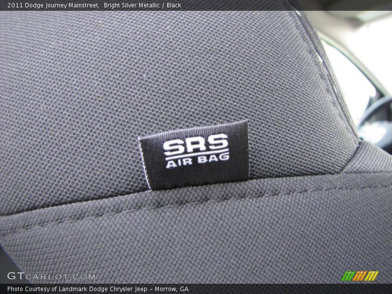 Bright Silver Metallic / Black 2011 Dodge Journey Mainstreet
