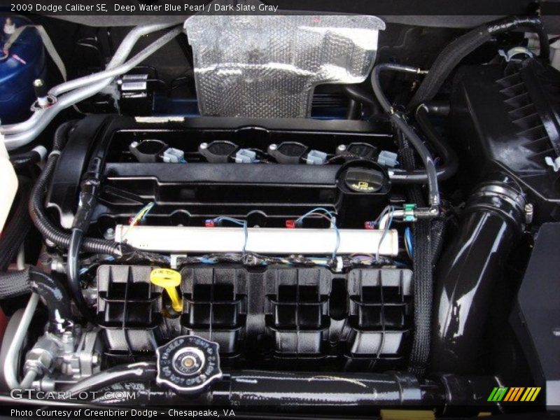 Deep Water Blue Pearl / Dark Slate Gray 2009 Dodge Caliber SE