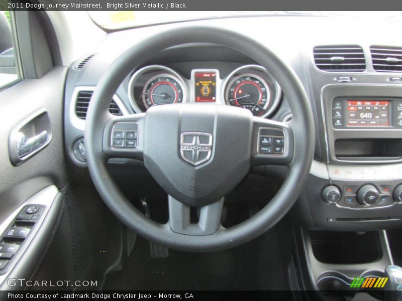 Bright Silver Metallic / Black 2011 Dodge Journey Mainstreet