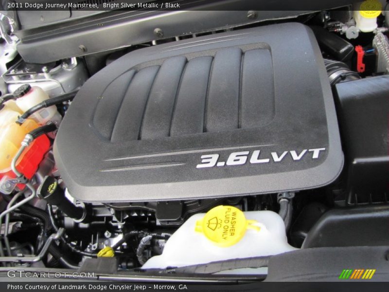 Bright Silver Metallic / Black 2011 Dodge Journey Mainstreet