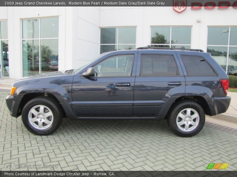 Modern Blue Pearl / Medium Slate Gray/Dark Slate Gray 2009 Jeep Grand Cherokee Laredo