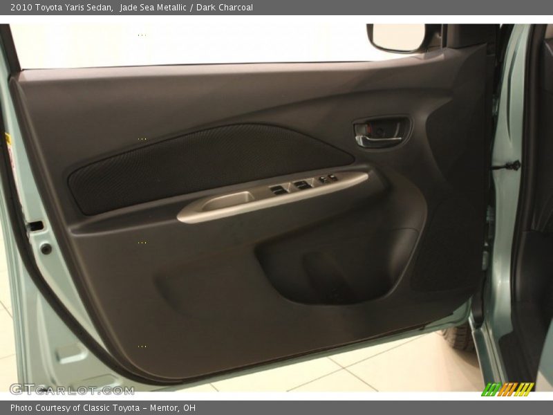 Jade Sea Metallic / Dark Charcoal 2010 Toyota Yaris Sedan