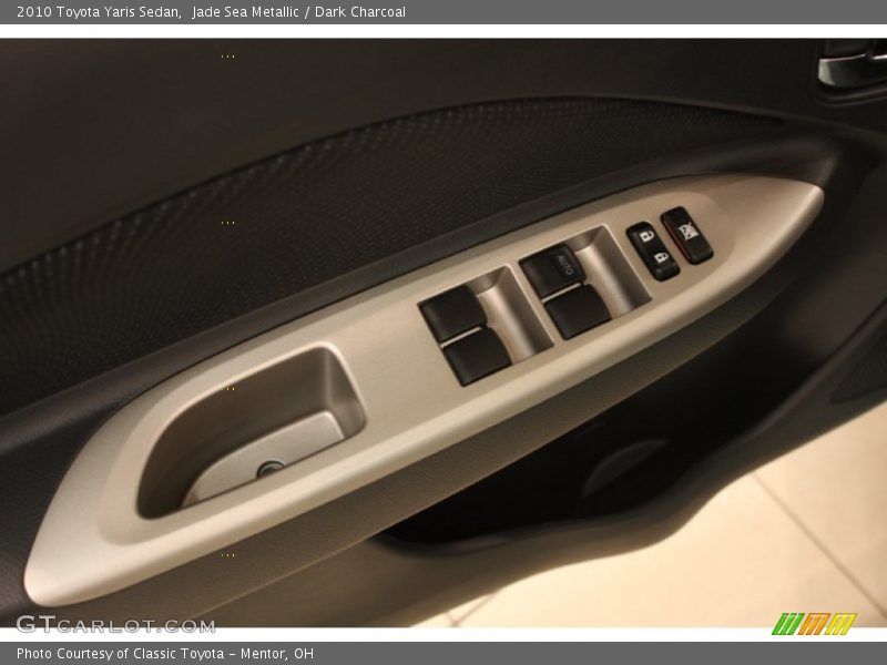 Jade Sea Metallic / Dark Charcoal 2010 Toyota Yaris Sedan