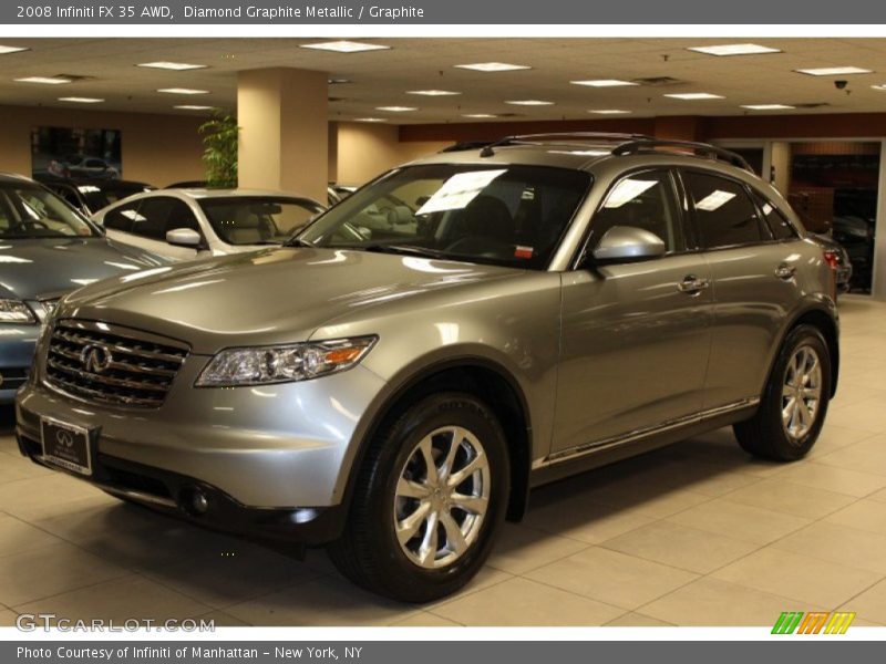 Diamond Graphite Metallic / Graphite 2008 Infiniti FX 35 AWD