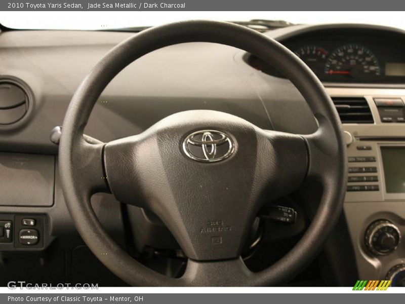 Jade Sea Metallic / Dark Charcoal 2010 Toyota Yaris Sedan