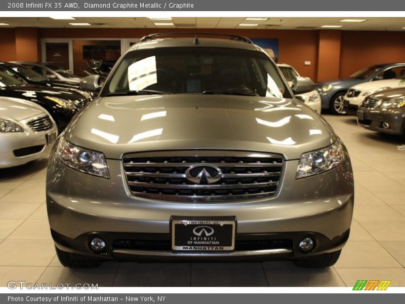 Diamond Graphite Metallic / Graphite 2008 Infiniti FX 35 AWD