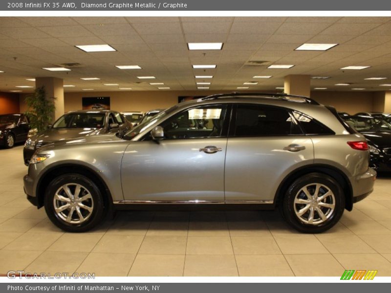 Diamond Graphite Metallic / Graphite 2008 Infiniti FX 35 AWD