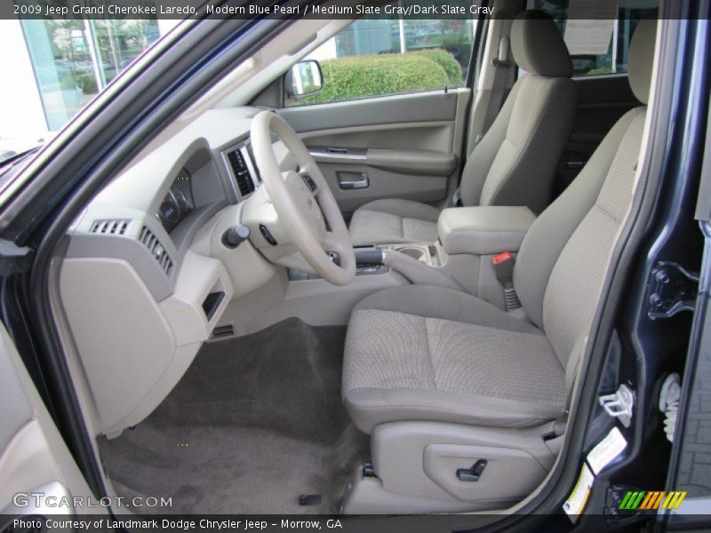 Modern Blue Pearl / Medium Slate Gray/Dark Slate Gray 2009 Jeep Grand Cherokee Laredo