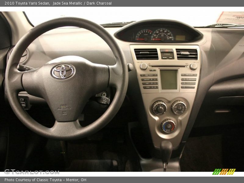 Jade Sea Metallic / Dark Charcoal 2010 Toyota Yaris Sedan