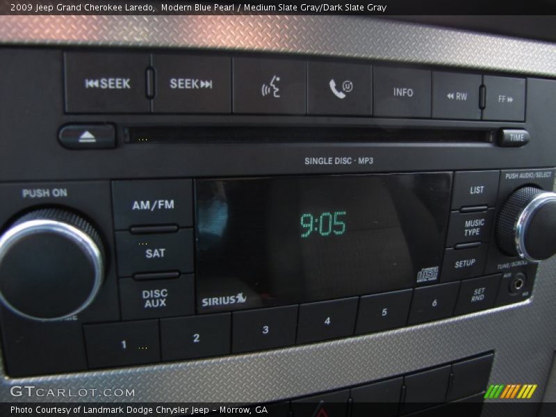 Modern Blue Pearl / Medium Slate Gray/Dark Slate Gray 2009 Jeep Grand Cherokee Laredo