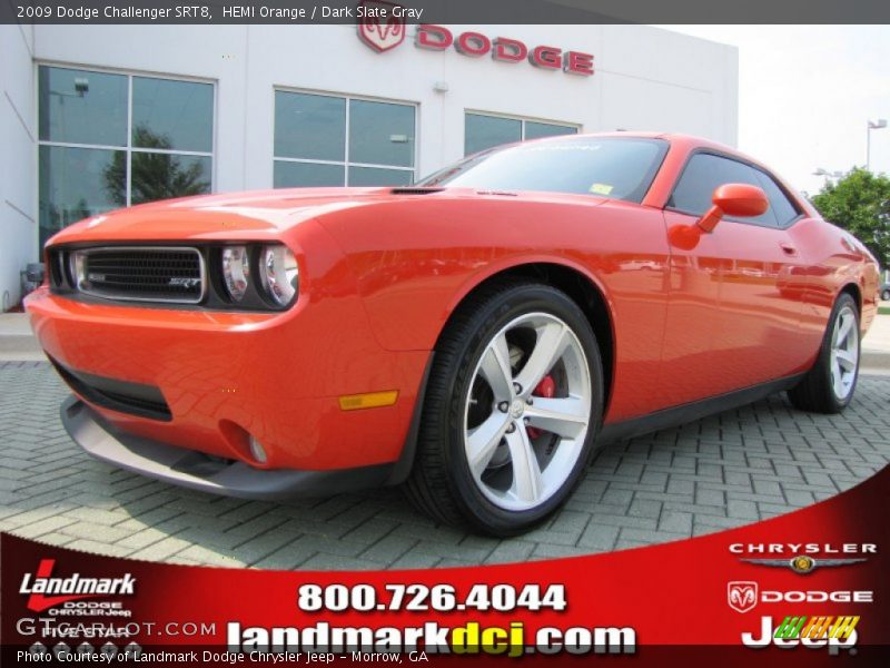 HEMI Orange / Dark Slate Gray 2009 Dodge Challenger SRT8