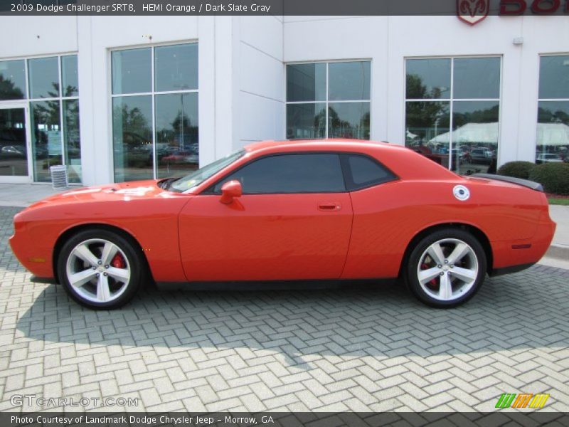 HEMI Orange / Dark Slate Gray 2009 Dodge Challenger SRT8