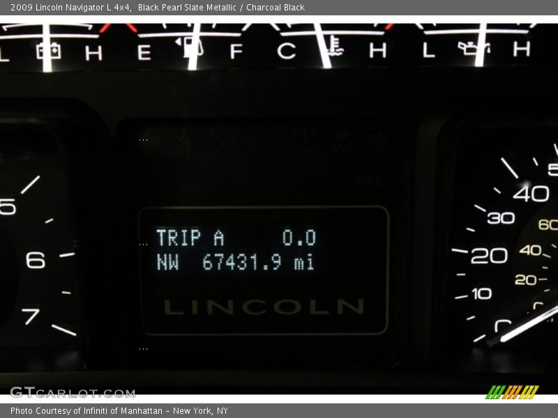 Black Pearl Slate Metallic / Charcoal Black 2009 Lincoln Navigator L 4x4