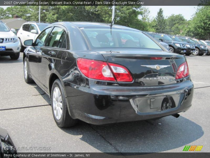 Brilliant Black Crystal Pearl / Dark Slate Gray/Light Slate Gray 2007 Chrysler Sebring Sedan