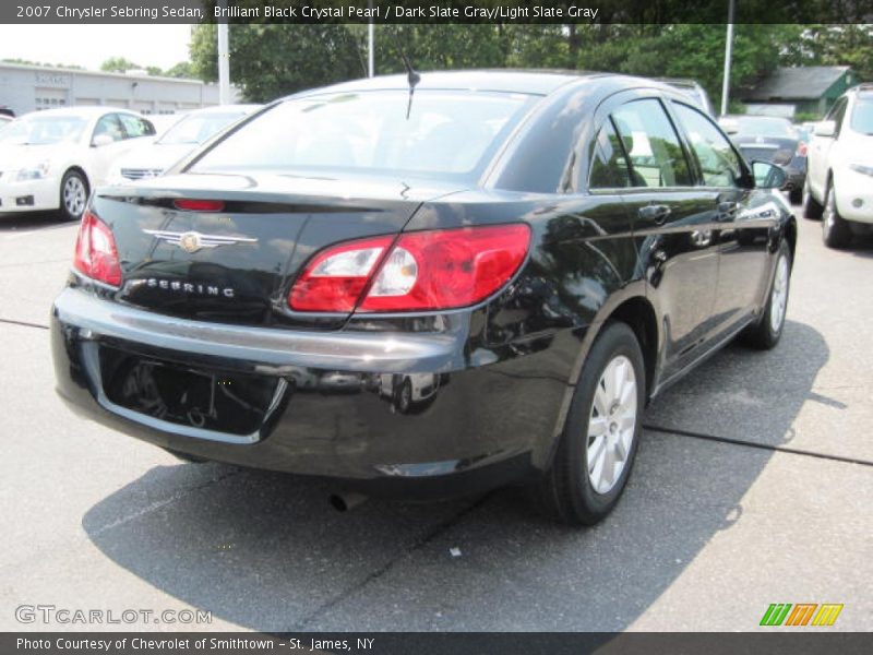 Brilliant Black Crystal Pearl / Dark Slate Gray/Light Slate Gray 2007 Chrysler Sebring Sedan