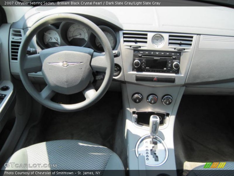 Brilliant Black Crystal Pearl / Dark Slate Gray/Light Slate Gray 2007 Chrysler Sebring Sedan