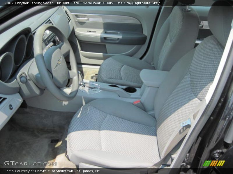 Brilliant Black Crystal Pearl / Dark Slate Gray/Light Slate Gray 2007 Chrysler Sebring Sedan