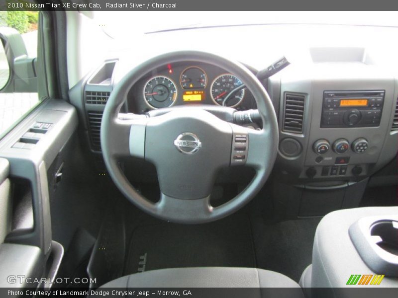 Radiant Silver / Charcoal 2010 Nissan Titan XE Crew Cab