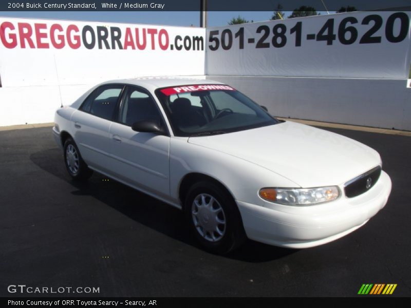 White / Medium Gray 2004 Buick Century Standard