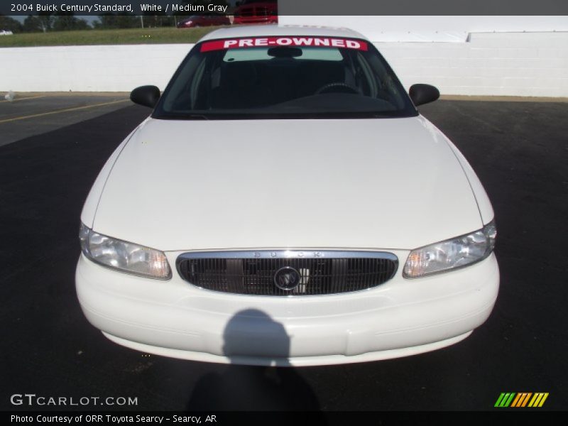 White / Medium Gray 2004 Buick Century Standard
