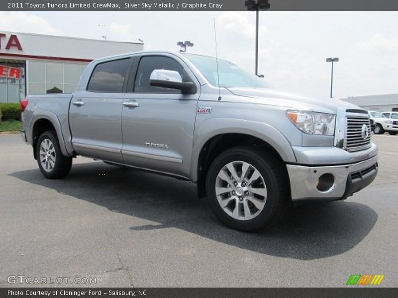 Silver Sky Metallic / Graphite Gray 2011 Toyota Tundra Limited CrewMax