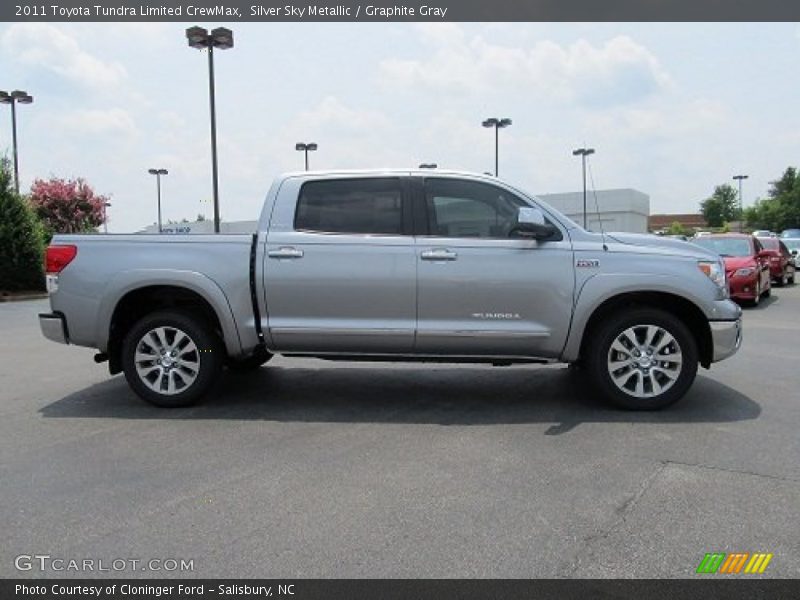 Silver Sky Metallic / Graphite Gray 2011 Toyota Tundra Limited CrewMax