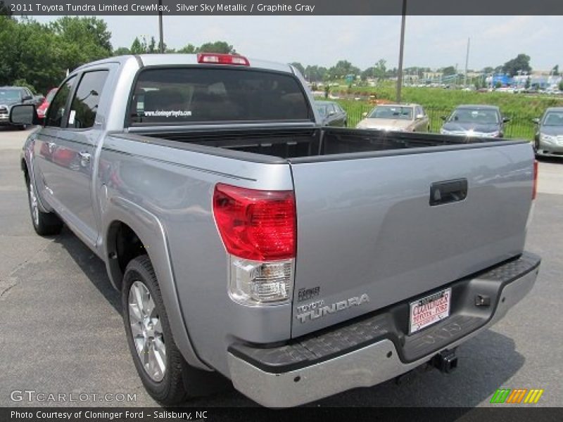 Silver Sky Metallic / Graphite Gray 2011 Toyota Tundra Limited CrewMax