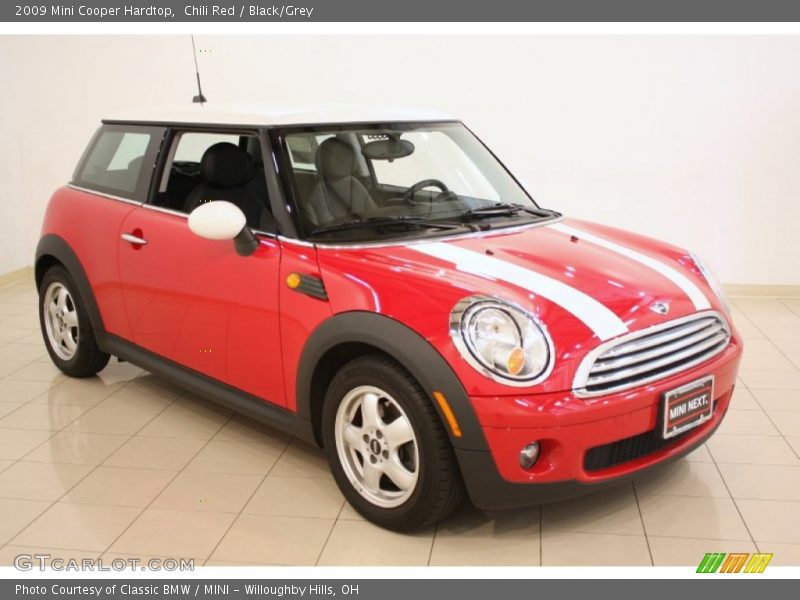 Chili Red / Black/Grey 2009 Mini Cooper Hardtop