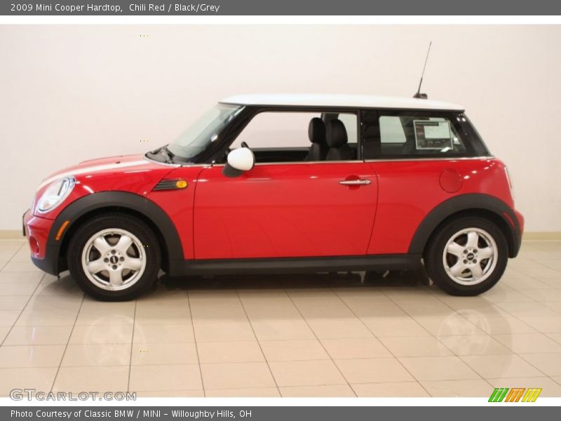 Chili Red / Black/Grey 2009 Mini Cooper Hardtop