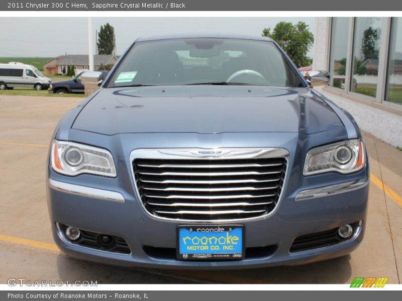 Sapphire Crystal Metallic / Black 2011 Chrysler 300 C Hemi