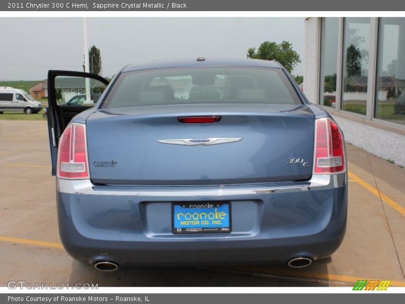 Sapphire Crystal Metallic / Black 2011 Chrysler 300 C Hemi