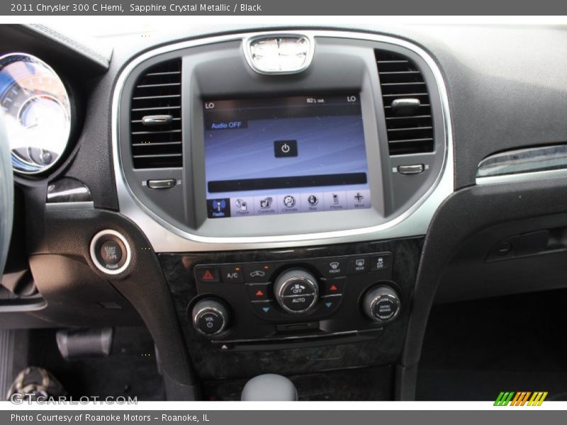 Sapphire Crystal Metallic / Black 2011 Chrysler 300 C Hemi