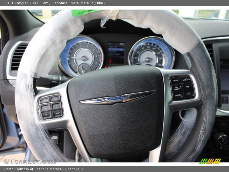 Sapphire Crystal Metallic / Black 2011 Chrysler 300 C Hemi