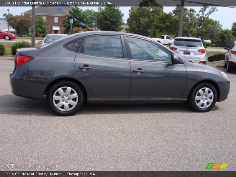 Carbon Gray Metallic / Gray 2008 Hyundai Elantra GLS Sedan