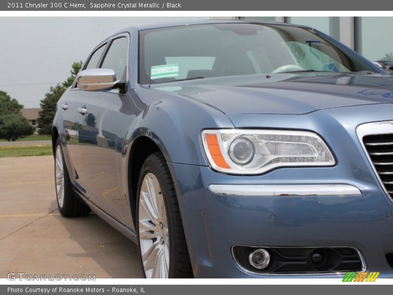 Sapphire Crystal Metallic / Black 2011 Chrysler 300 C Hemi